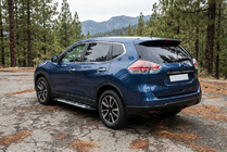Nissan X-trail T32/Rogue 2014–2021 Sunrise sidetrin (2 stk., aluminium) foto 1