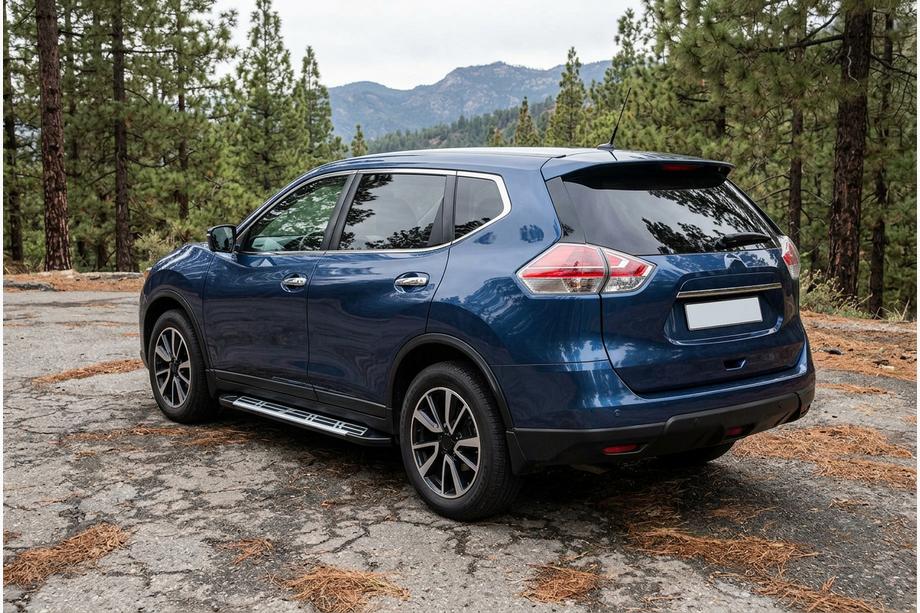 Nissan X-trail T32/Rogue 2014–2021 Sunrise sidetrin (2 stk., aluminium) Image