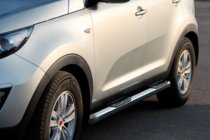 Kia Sportage 2010–2015 Siderør (2 stk., rustfrit stål) foto 1