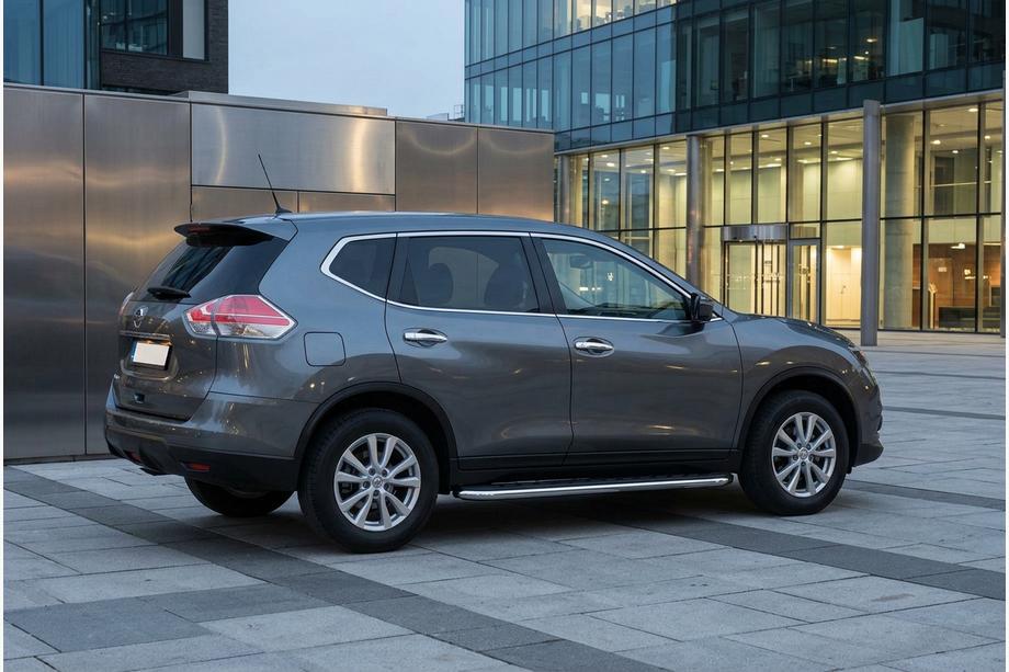 Nissan X-trail T32/Rogue 2014–2021 Maydos V1 sidetrin (2 stk., aluminium + rustfrit stål) Image