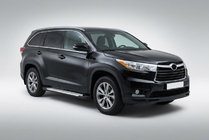 Toyota Highlander 2013–2019 Sidetrin Allmond Grey (2 stk., aluminium) foto 1