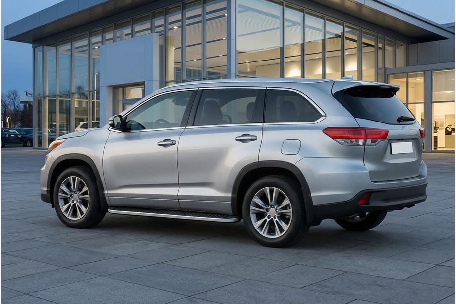 Toyota Highlander 2013–2019 Sidetrin Tayga Grey (2 stk., aluminium) Image