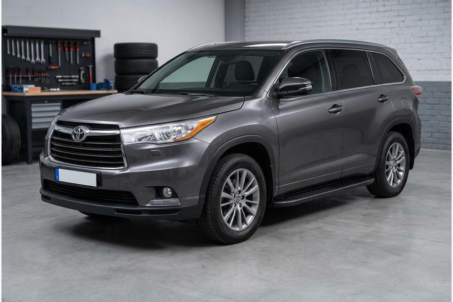 Toyota Highlander 2013–2019 Bosphorus Black sidetrin (2 stk., aluminium) Image
