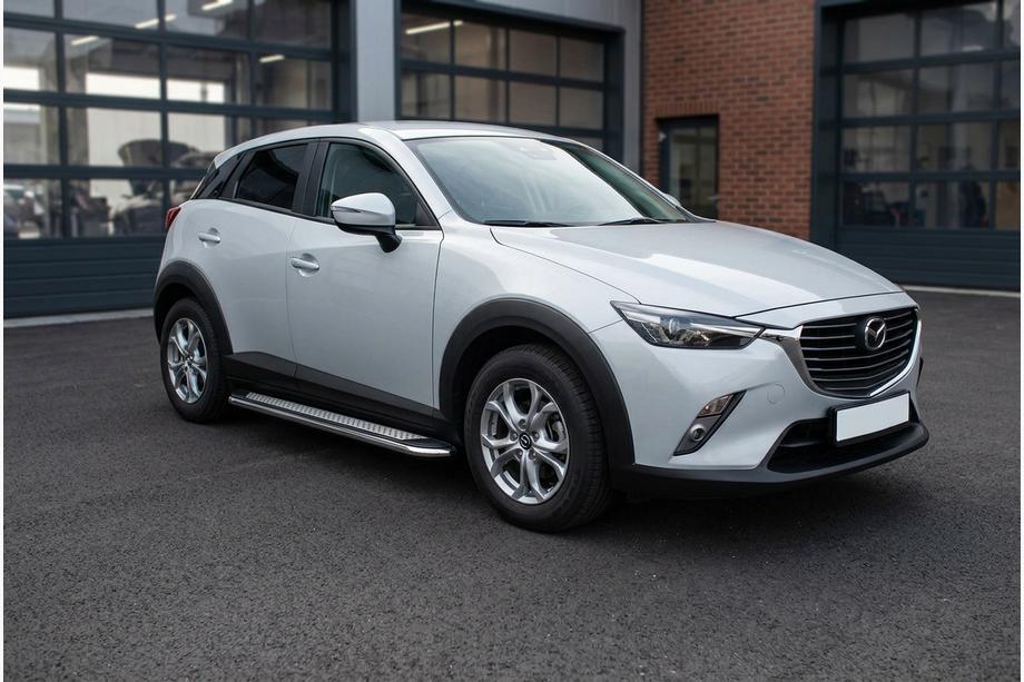 Mazda CX-3 2015– Sidetrin Maydos V2 (2 stk., rustfrit stål) Foto 1