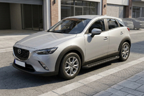 Mazda CX-3 2015– Sidetrin Allmond Black (2 stk., aluminium) foto 1