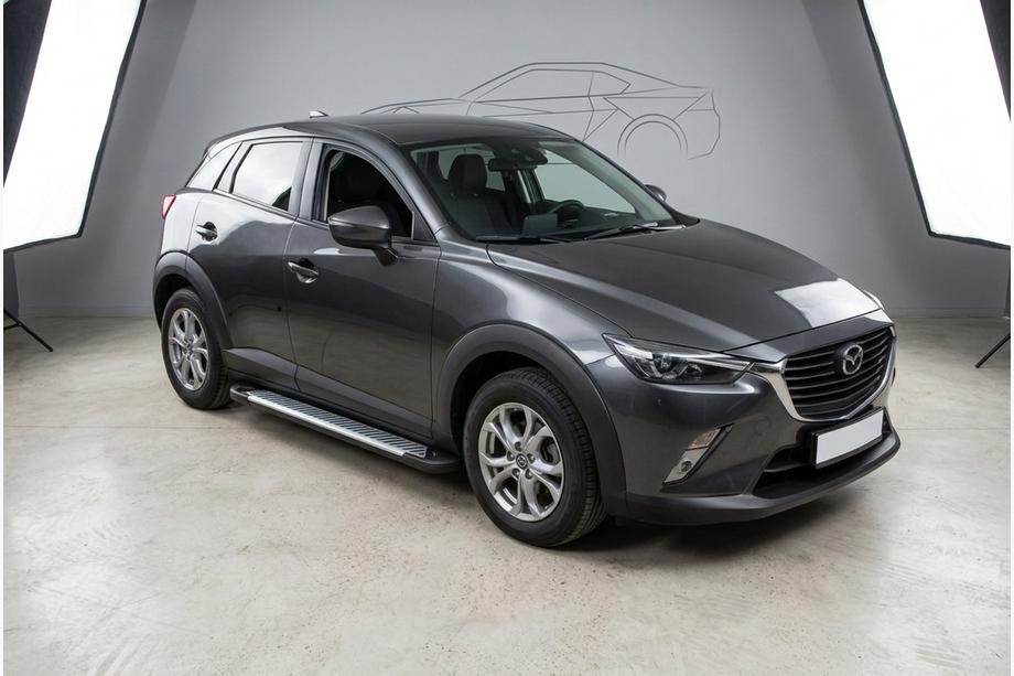 Mazda CX-3 2015– Sidetrin Line (2 stk., aluminium) Image