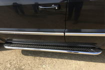 Mercedes GLK-klasse X204 2008–2015 Sidetrin Maydos V2 (2 stk., rustfrit stål) foto 1