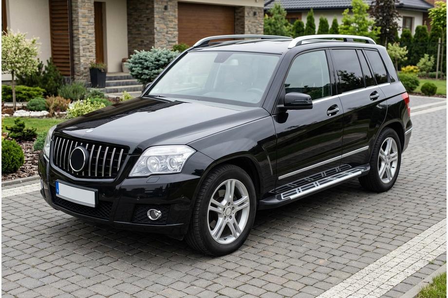 Mercedes GLK-klasse X204 2008–2015 Sunrise sidetrin (2 stk., aluminium) Image