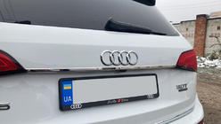 Audi Q5 2008–2017 Kromliste over nummerpladen (rustfrit stål) Carmos - Tyrkisk stål foto 1