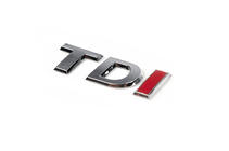 Volkswagen Jetta 2011–2018 TDI emblem (OEM-look) Helt krom foto 4