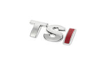 Volkswagen Golf 6 2008–2014 TSI emblem (lige skrifttype) T - krom, SI - rød foto 6