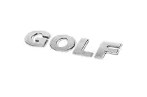 Volkswagen Golf 6 2008–2014 Golf modelbetegnelse emblem (OEM-look) foto 2