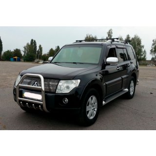 Bullbar QT011 (rustfrit stål) Mitsubishi Pajero Wagon IV 2006–2021 foto 1