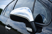 Peugeot 207 2006–2014 Krom spejldæksler (2 stk.) OmsaLine - ABS-plast foto 1