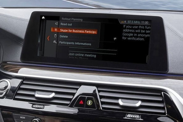 BMW-biler får softwarepakken Skype for Business