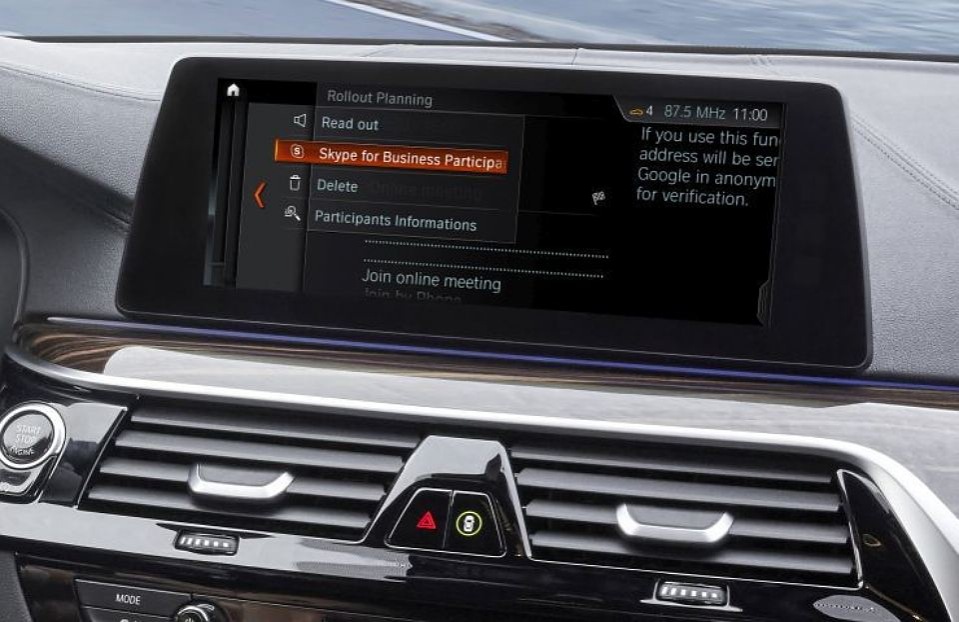 BMW-biler får softwarepakken Skype for Business