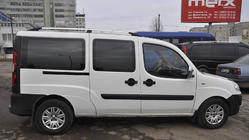 Fiat Doblo I 2005–2010 Krom tagrælinger Maxi base, plastfødder foto 18
