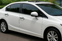 Honda Civic Sedan IX 2011–2016 Udvendige vindueslister OmsaLine (6 stk., rustfrit stål) foto 1