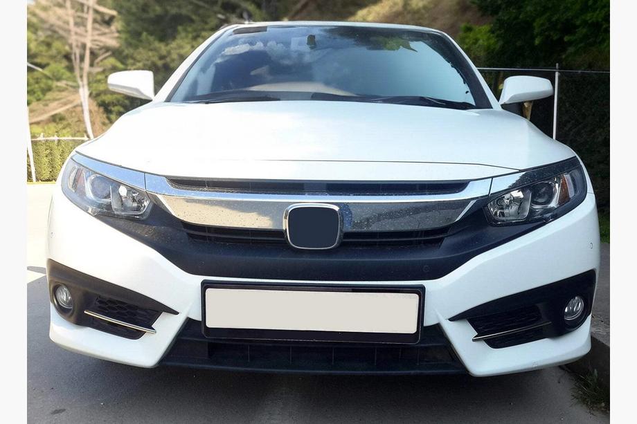 Honda Civic Sedan X 2016–2021 Krom tågelygte-rammer OmsaLine (2 stk., rustfrit stål) Foto 3