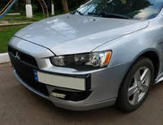 Mitsubishi Lancer X 2008– Nummerpladeholder (plast) foto 1