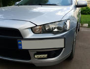 Mitsubishi Lancer X 2008– Nummerpladeholder (plast) foto 2