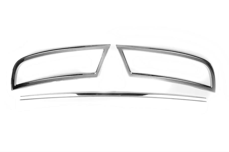 Skoda Superb 2015–2024 OmsaLine rustfri endelister til kofanger (3 stk.) Foto 2