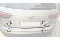 Volkswagen Tiguan 2016–2023 Bagklapskantliste (rustfrit stål) OmsaLine - italiensk rustfrit stål foto 4