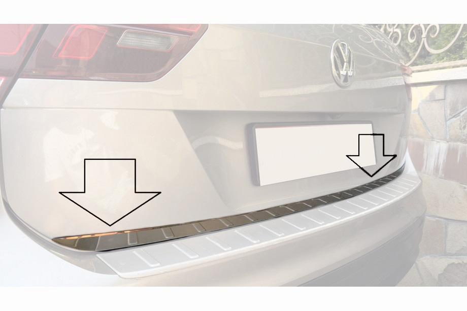 Volkswagen Tiguan 2016–2023 Bagklapskantliste (rustfrit stål) OmsaLine - italiensk rustfrit stål Image