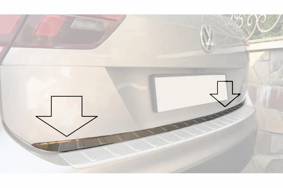 Volkswagen Tiguan 2016–2023 Bagklapskantliste (rustfrit stål) Image