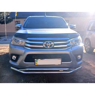 Dobbelt frontbeskyttelsesboejle Vegas (2015-2020, rustfrit staal) Toyota Hilux 2015– foto 3