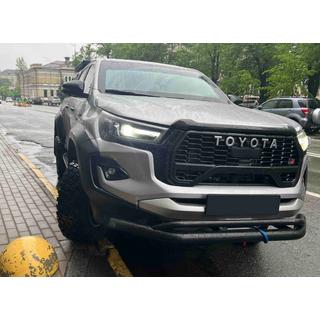 Dobbelt frontbøjle Vegas (2015-2020, sort, 76 mm) Toyota Hilux 2015– foto 1