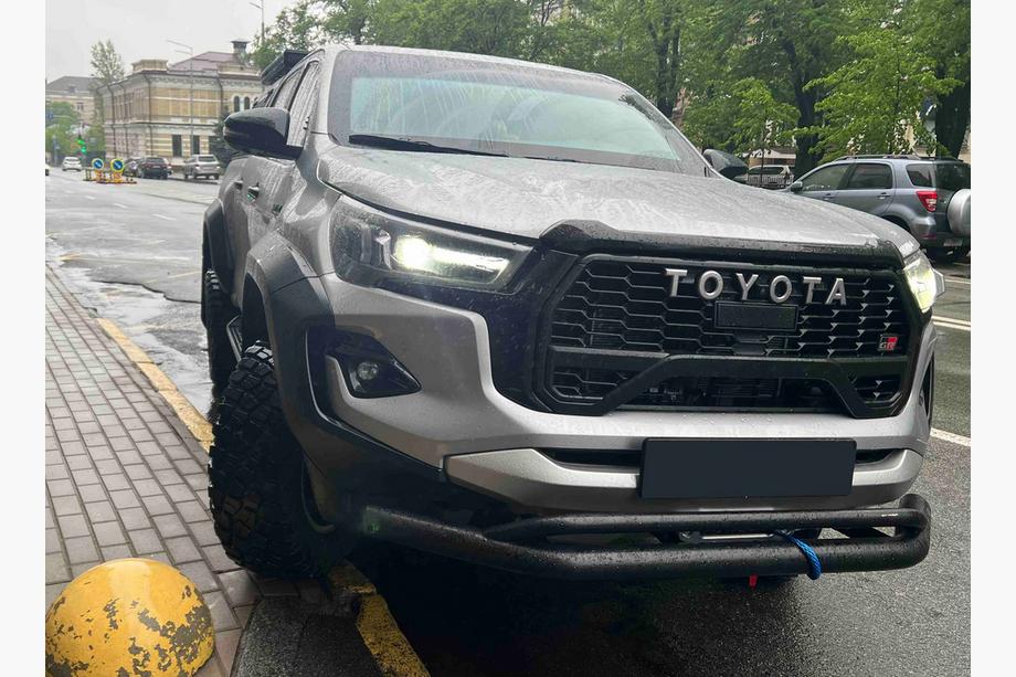 Toyota Hilux 2015– Dobbelt frontbøjle Vegas (2015-2020, sort, 76 mm) Image