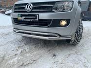 Volkswagen Amarok 2010–2022 Dobbelt frontbøjle Vegas 2010-2016 (rustfrit stål) Ø76/42 mm foto 5
