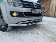 Volkswagen Amarok 2010–2022 Dobbelt frontbøjle Vegas 2010-2016 (rustfrit stål) Ø76/42 mm foto 7