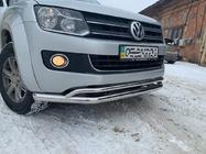 Volkswagen Amarok 2010–2022 Dobbelt frontbøjle Vegas 2010-2016 (rustfrit stål) Ø76/42 mm foto 8