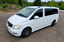 Mercedes Viano 2004–2014 Sorte tagrælinger CAN originalt design (metal fødder) Lang akselafstand (Long) foto 2