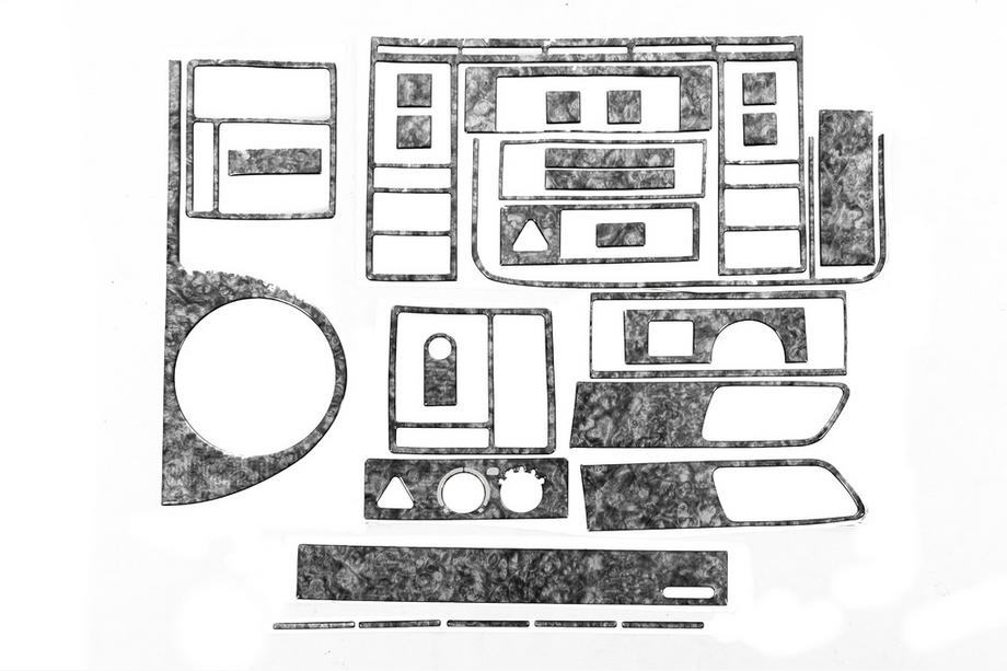 Volkswagen T5 Caravelle 2004–2010 Instrumentbordbeklædning Trælook Foto 8