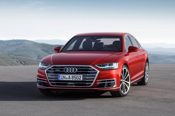 Test af sedanen Audi A8, modelår 2018