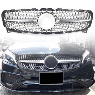 Frontgrill Diamond Silver (2015-2018) Mercedes A-Klasse W176 2012–2018 foto 1