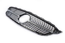 Mercedes C-klasse W205 2014–2021 Frontgrill Diamond Silver (til Avantgarde/AMG-Line/C43 AMG) 2014-2018, uden kamera foto 9