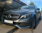 Mercedes C-klasse W205 2014–2021 Frontgrill Diamond Silver (til Avantgarde/AMG-Line/C43 AMG) 2014-2018, uden kamera foto 3