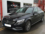 Mercedes C-klasse W205 2014–2021 Frontgrill Diamond Silver (til Avantgarde/AMG-Line/C43 AMG) 2014-2018, uden kamera foto 14