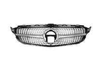 Mercedes C-klasse W205 2014–2021 Frontgrill Diamond Silver (til Avantgarde/AMG-Line/C43 AMG) 2014-2018, uden kamera foto 11