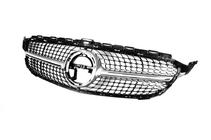 Mercedes C-klasse W205 2014–2021 Frontgrill Diamond Silver (til Avantgarde/AMG-Line/C43 AMG) 2014-2018, uden kamera foto 13