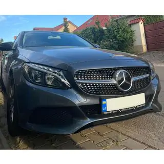 Frontgrill Diamond Silver (til Avantgarde/AMG-Line/C43 AMG) foto 4