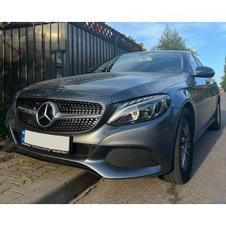 Frontgrill Diamond Silver (til Avantgarde/AMG-Line/C43 AMG) Mercedes C-klasse W205 2014–2021 foto 3
