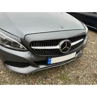 Frontgrill Diamond Silver (til Avantgarde/AMG-Line/C43 AMG)
