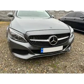 Frontgrill Diamond Silver (til Avantgarde/AMG-Line/C43 AMG) foto 2