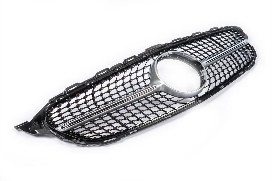 Mercedes C-klasse W205 2014–2021 Frontgrill Diamond Silver (til Avantgarde/AMG-Line/C43 AMG) Foto 12