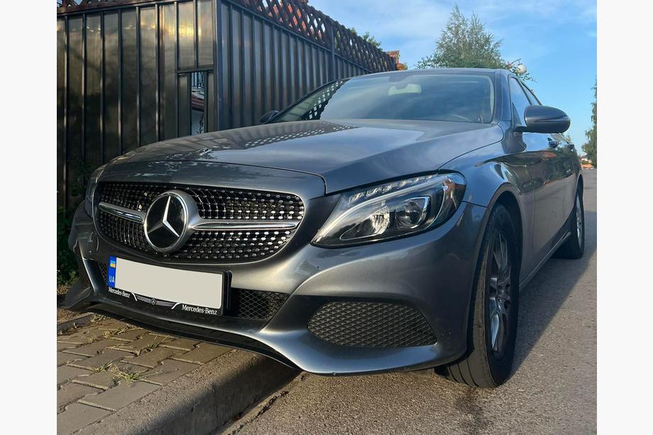 Mercedes C-klasse W205 2014–2021 Frontgrill Diamond Silver (til Avantgarde/AMG-Line/C43 AMG) Foto 3